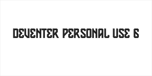 Deventer PERSONAL USE 6 Logo