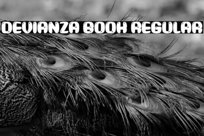 Devianza Book Regular Font examples