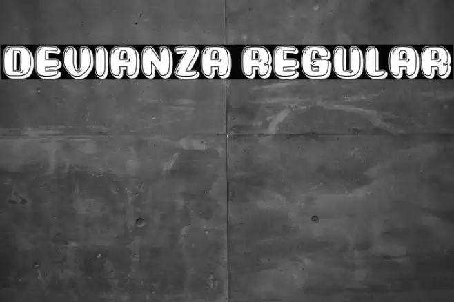 Devianza Regular Font examples