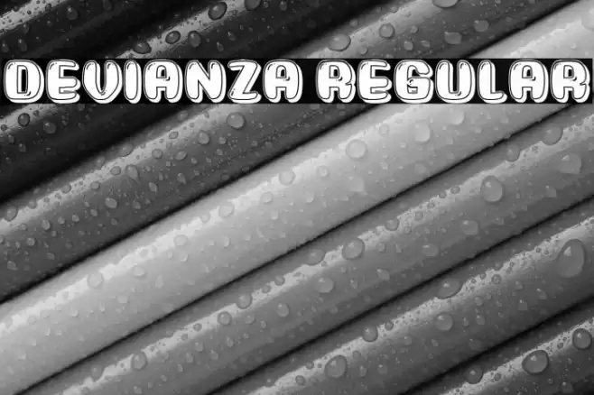 Devianza Regular Font examples