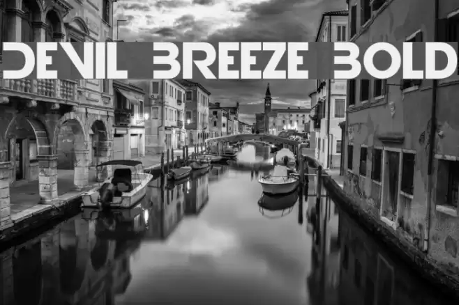 Devil Breeze Bold Font examples
