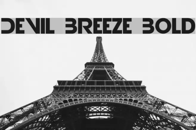 Devil Breeze Bold Font examples