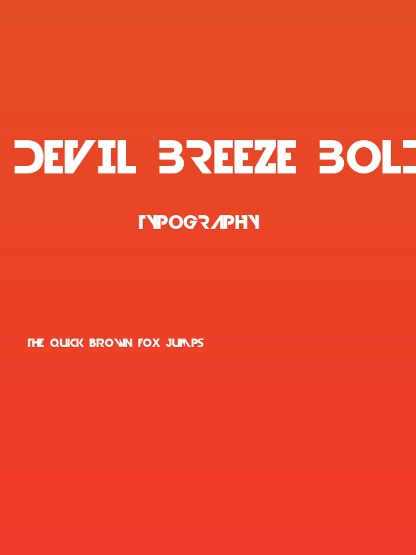 Devil Breeze Bold Poster