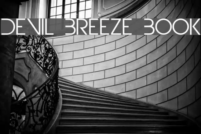 Devil Breeze Book Font examples