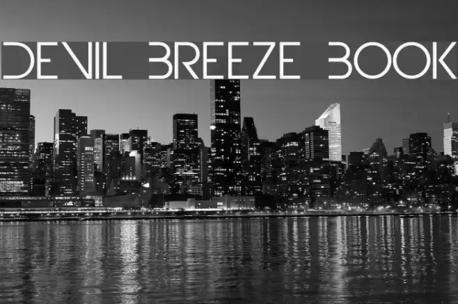 Devil Breeze Book Font examples