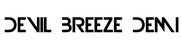 Devil Breeze Demi  font caratteri gratis