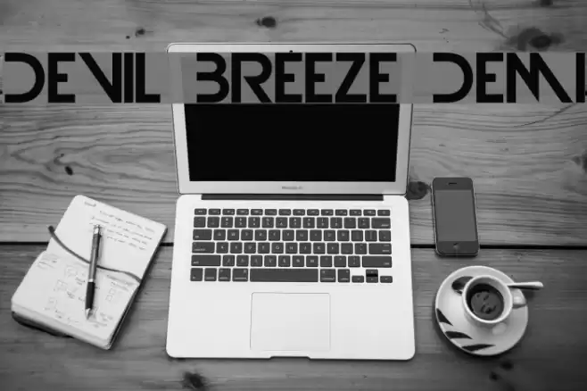 Devil Breeze Demi Font examples