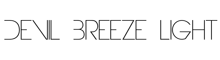 Devil Breeze Light  フリーフォントのダウンロード