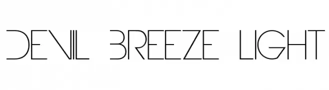 Devil Breeze Light  Descarca Fonturi Gratis