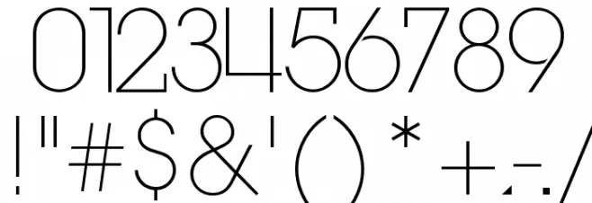 Devil Breeze Light Font OTHER CHARS