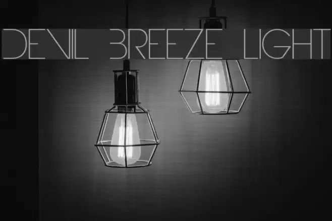 Devil Breeze Light Font examples
