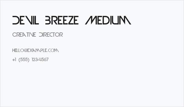Devil Breeze Medium Business Card