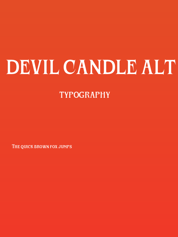 Devil Candle Alt PERSONAL USE Regular Poster