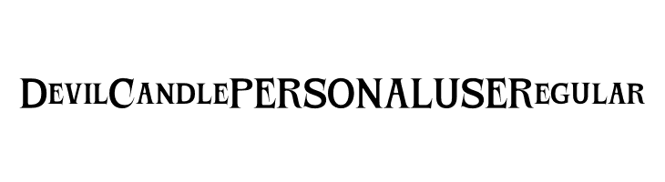 Devil Candle PERSONAL USE Regular  免费字体下载