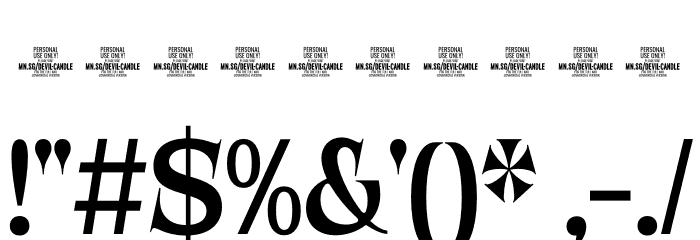 Devil Candle PERSONAL USE Regular Font OTHER CHARS