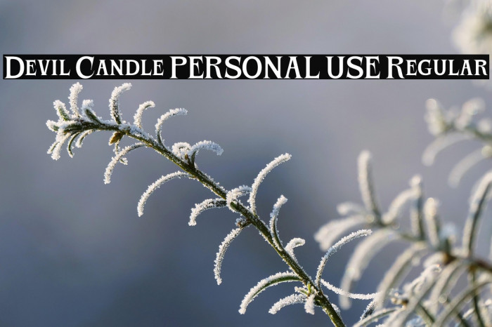 Devil Candle PERSONAL USE Regular Example 3