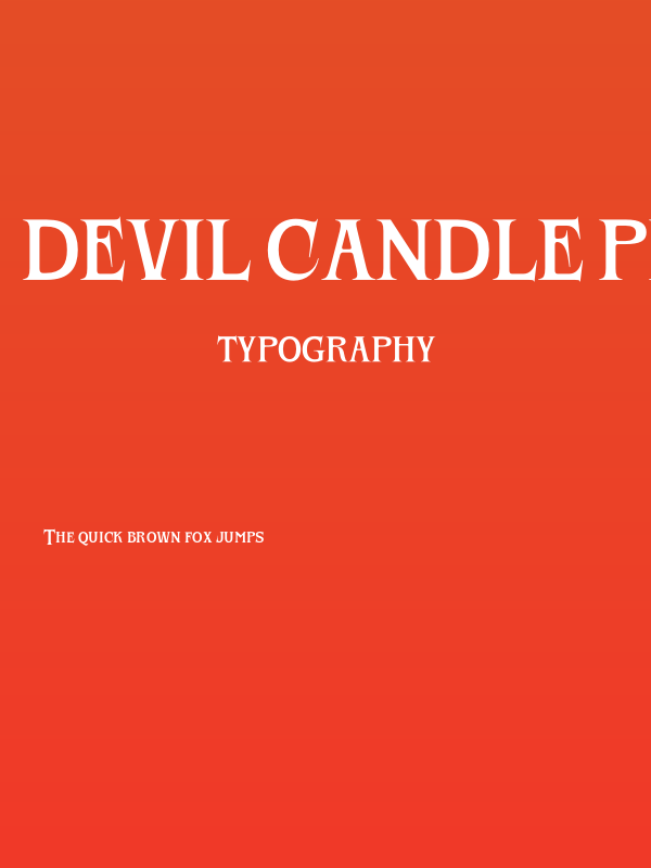 Devil Candle PERSONAL USE Regular Poster