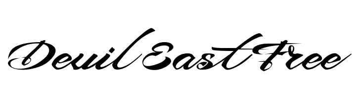 Devil East Free Schriftart