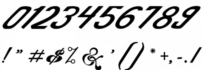 Devil East Free Font OTHER CHARS