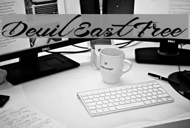 Devil East Free Font examples