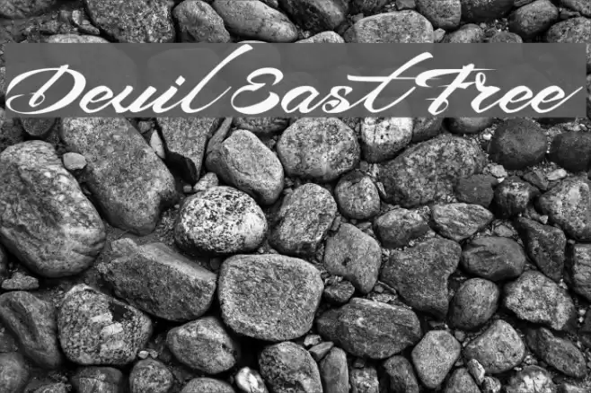 Devil East Free Font examples