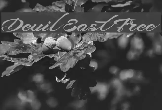 Devil East Free Font examples