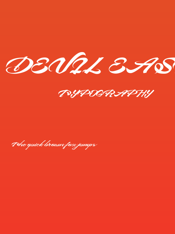 Devil East Free Poster