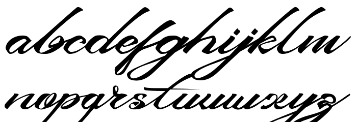 Devil East Free Font LOWERCASE