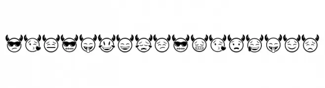 Devil Emoji Regular  Free Fonts Download