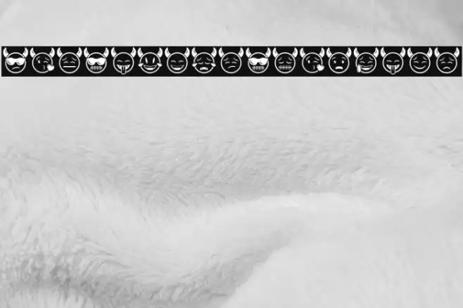 Devil Emoji Regular Font examples