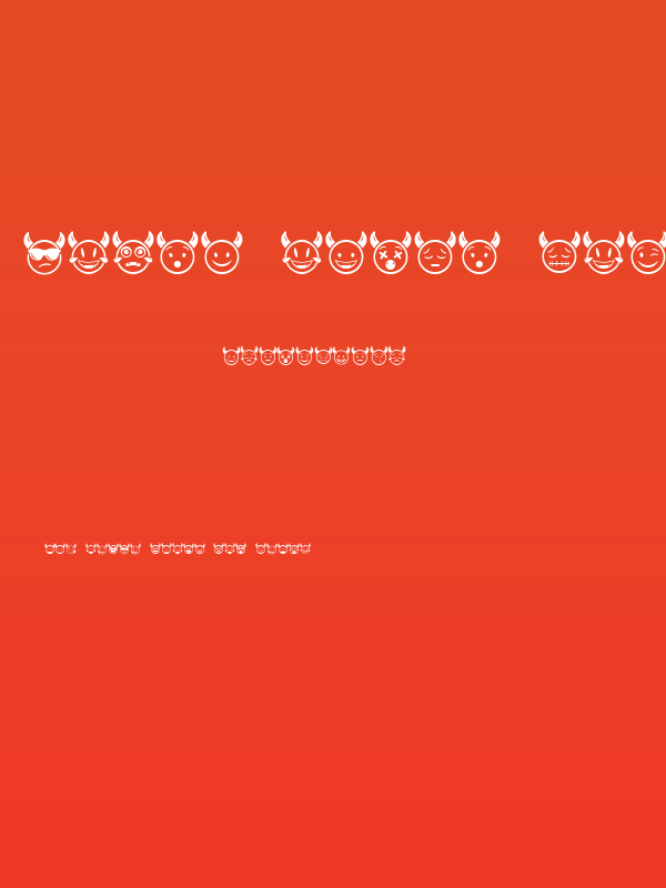 Devil Emoji Regular Poster