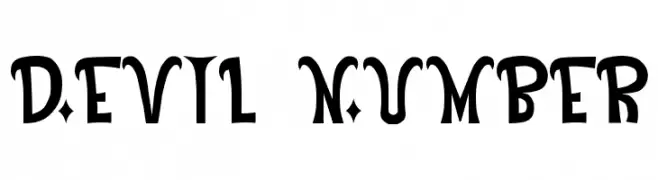 Devil Number  baixar fontes gratis