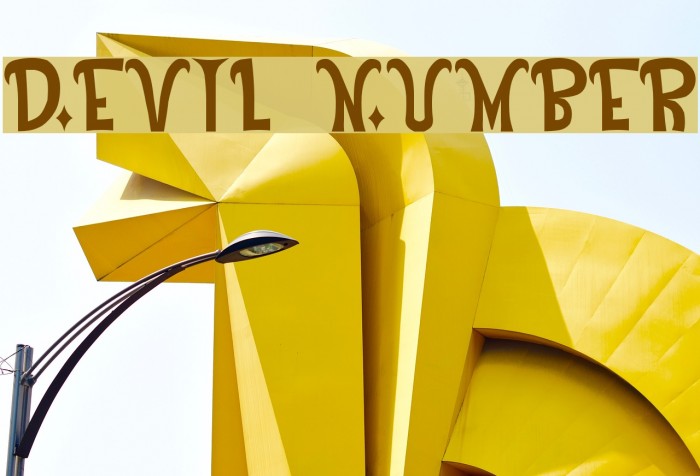 Devil Number Caratteri examples