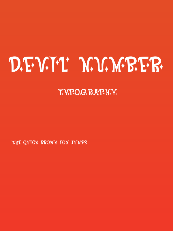 Devil Number Poster