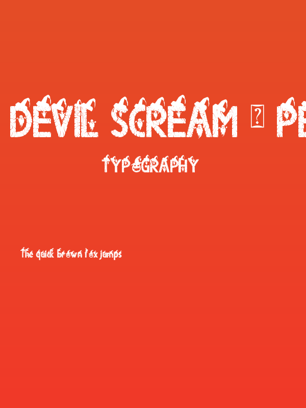 Devil Scream - Personal Use Poster