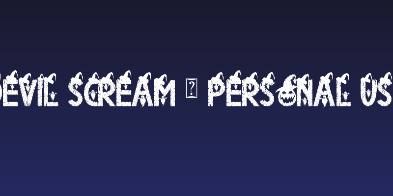 Devil Scream - Personal Use Social Header