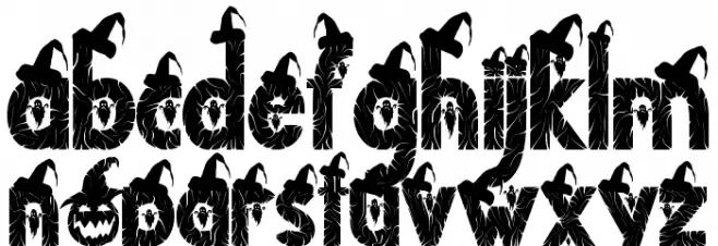 Devil Scream - Personal Use Schriftart Kleinbuchstaben