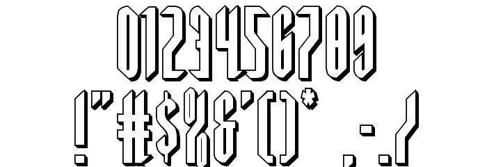 Devil Summoner 3D Font OTHER CHARS