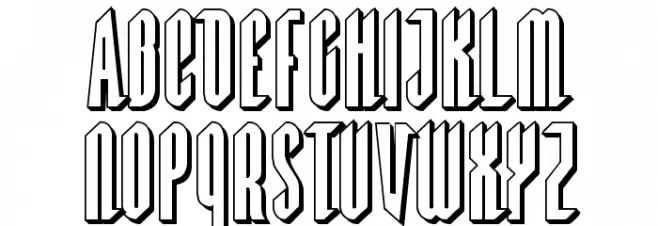 Devil Summoner 3D Schriftart Groß