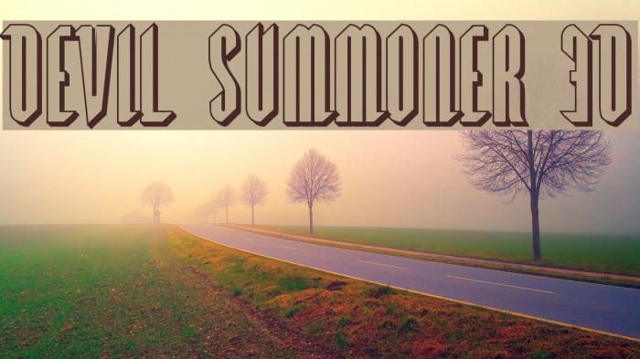 Devil Summoner 3D Font examples
