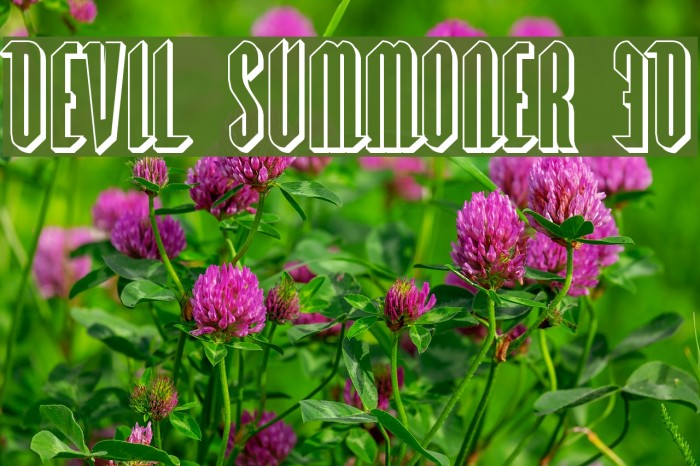 Devil Summoner 3D Font examples