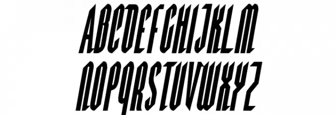 Devil Summoner Condensed Italic 字体 大写