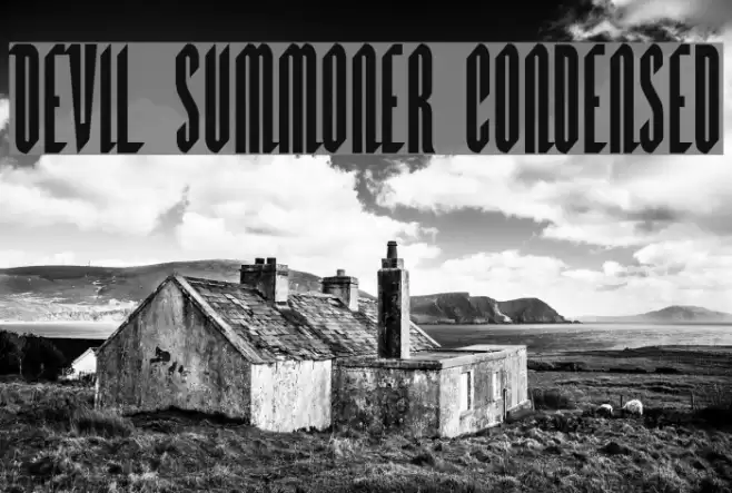 Devil Summoner Condensed Font examples