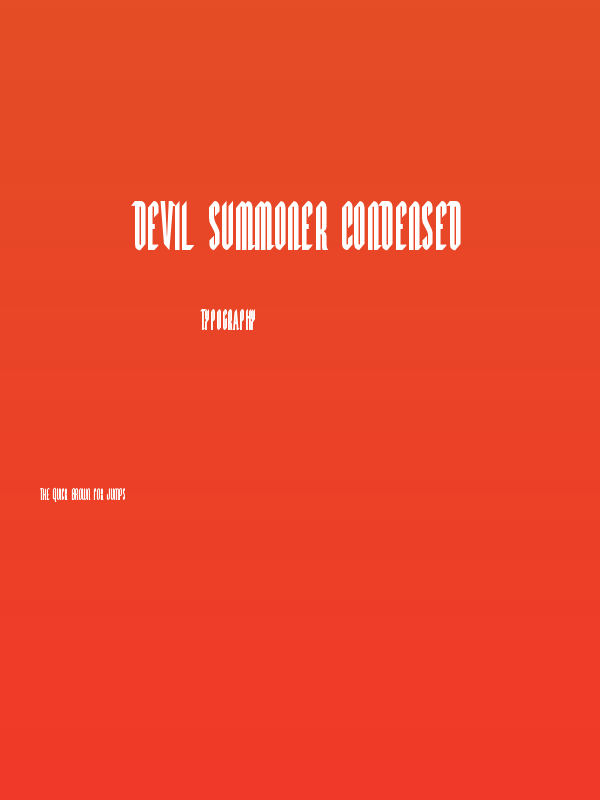 Devil Summoner Condensed Poster