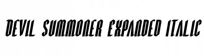 Devil Summoner Expanded Italic  Frei Schriftart Herunterladen
