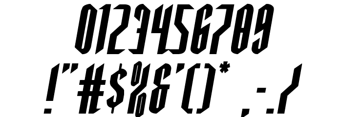 Devil Summoner Expanded Italic Font OTHER CHARS