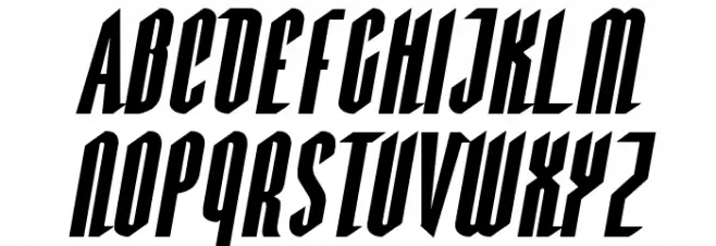 Devil Summoner Expanded Italic 字体 大写