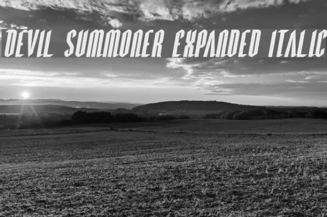 Devil Summoner Expanded Italic Example 2