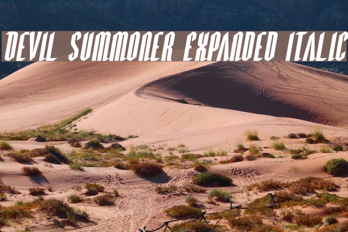 Devil Summoner Expanded Italic Font examples