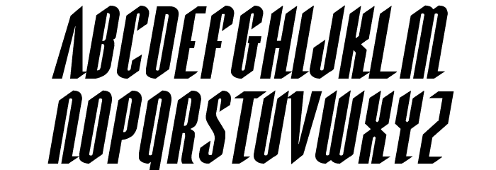 Devil Summoner Expanded Italic Font LOWERCASE